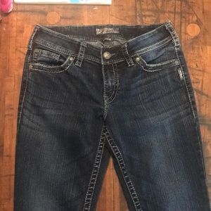 Ladies Sliver Brand jeans size 30/32 like new